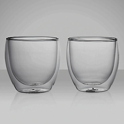 Bodum Pavina Glass Double Wall Cups, Set of 2, 0.25L